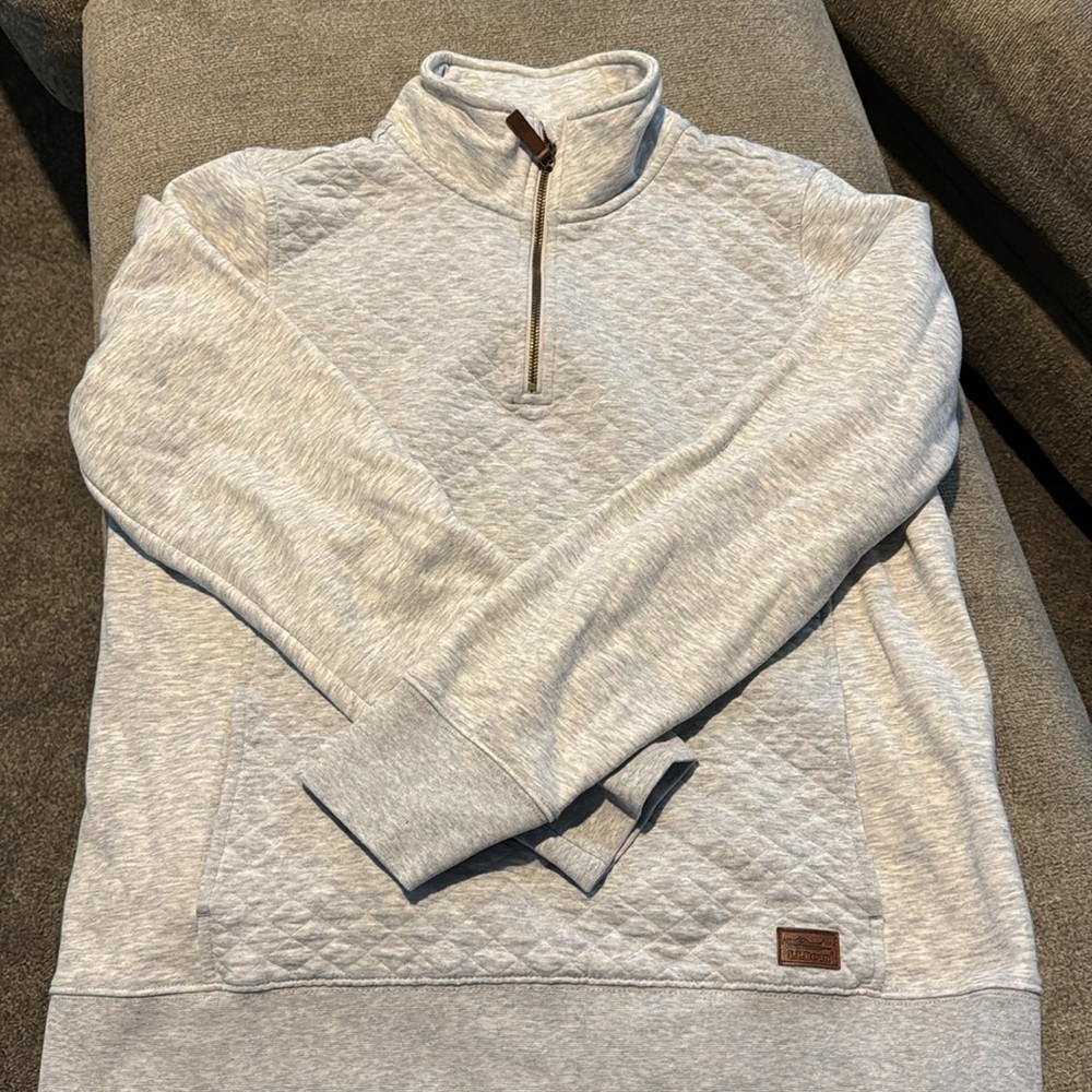 Ll Bean quilted 1/4 zip.  Womens size Large